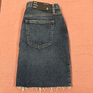 Silver Jeans Dark Blue Denim Mini Skirt